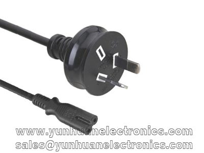 Australian SAA Notebook cord set AS/NZS 3112 to IEC 60320 C7