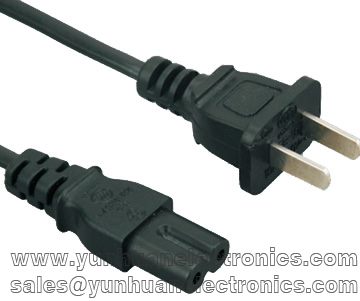 CCC Class II Straight Plug 2 pin  GB2099.1 to IEC C7 2.5A/250V