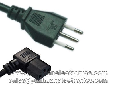 Cavo Alimentazione Spina Italiana IMQ ANGLED IEC 60320 C13