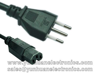 IMQ italy ac power cord to IEC 60320 C15 10A/250V