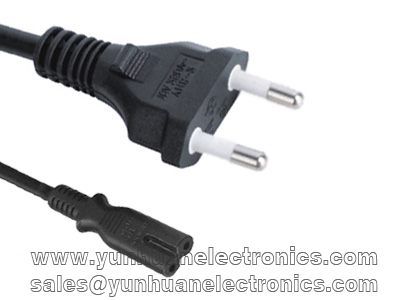 INMETRO NBR 14136 mains cord to IEC 60320 C7 2.5A/250V