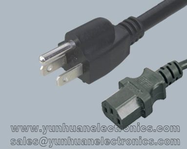 Japanese PSE JET Computer/Monitor Power Cord JIS C 8303  to IEC C13