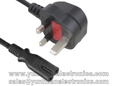 Saudi SASO Power cord Y006A IEC60320 C7 ST2