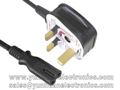 Saudi SASO Power cord Y006 IEC60320 C7 ST2