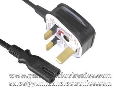 UK mains power lead to IEC 60320 C7